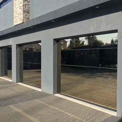 أبواب المرآب الكهربائية القسمية عرض كامل أبواب المرآب الزجاجية من الألومنيوم عينة متاحة